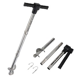 KEMIMOTO Shallow Water Anchor, Stainless Steel Pole Anchor for Jet ski Kayak Pontoon PWC Secure on Sandbar Beach Marine Boat Anchor Kit Accessories