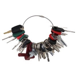 JZGRDN Heavy Equipment Key Set 39PCS Compatible with Bobcat, John Deere, Caterpillar, Komatsu, Takeuchi, Hitachi, JCB, Genie, JLG, Clark, Hyster,Excavators, Loaders, Backhoes, Tractors & More