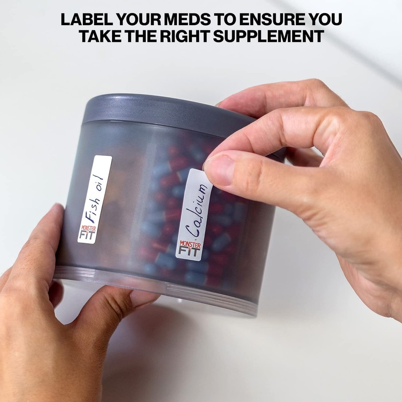 Monster Extra-Large Pill Organizer (5” Tall x 4.25” Wide) –