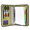 Army Military Padfolio Ring Binder with Zippered Portfolio Organizer and