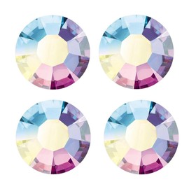 10pcs Genuine Preciosa Maxima Chaton Rose Round Flat Back Crystal Rhinestone Foil Back Crystal AB (SS40, 8.14-8.67mm) for Nail Art Craft Jewelry Making Prm-S402