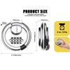 DELSWIN 4 Digit Combination Lock Disc Padlock with Hardened Steel