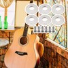 Lovermusic 14x6mm Plastic Washers with Screws Replacement for Guitar Open