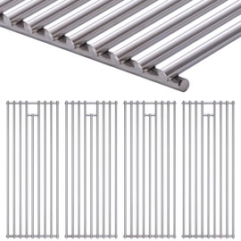 4 Pack 8mm Stainless Steel BBQ Cooking Grill Grates Replacement Parts for 16517 Bull 18248 LP,18249 NG,65073 L60000, BBQ Angus 47628, Brahma, Lonstar Select, Outlaw Steer Premium,7 Burner Premium