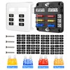 Telsitine 6 Way Fuse Box, 12V Blade Fuse Block, 6