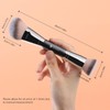 TEOYALL Dual-Ended Foundation Contour Brush, Flat Top and Angled Synthetic