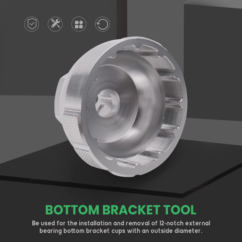 Bruafsir Aluminum Bicycle Bottom Repair Bottom Bracket Tool for Sram