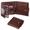 GSG Men's Wallets Cowhide Leather Multi-Functional RFID Blocking Wallet with