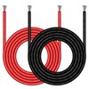 Glarks 10 Gauge High Temp Silicone Wire 6 ft red