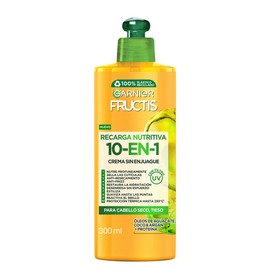 Garnier, Fructis Crema Para Peinar 10 En 1 Recarga Nutritiva, 300Ml
