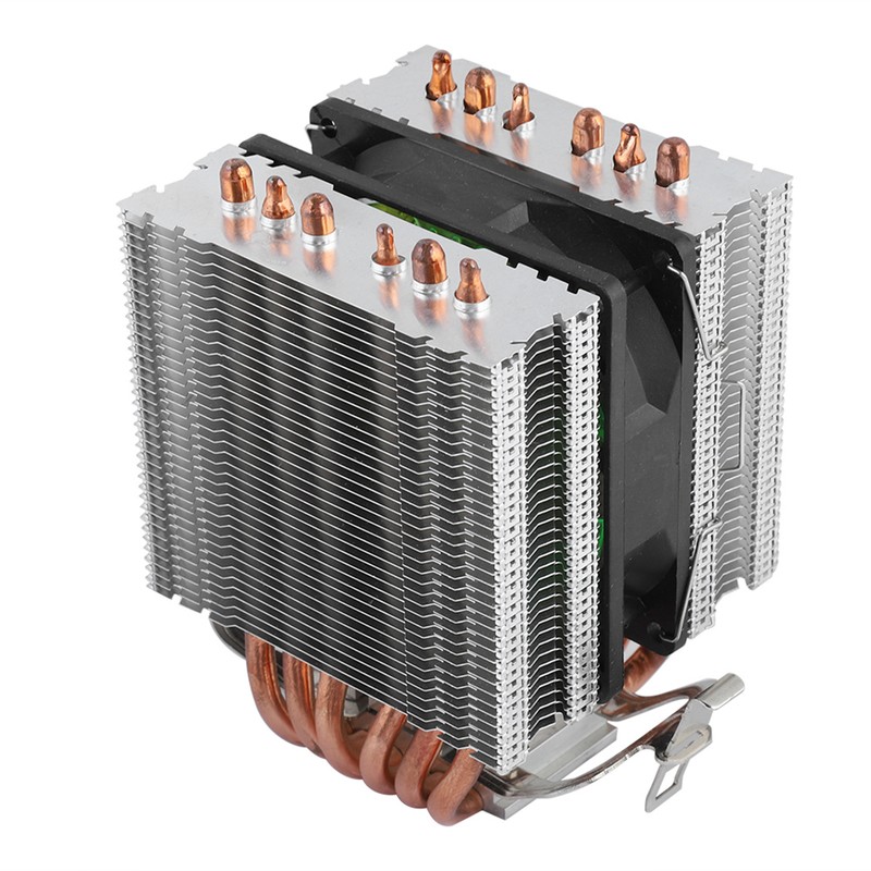 Computer CPU Fans Cooler Heat Sink 6 Heatpipe For Intel