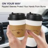LITOPAK 100 Pack Paper Coffee Cups 16 oz, Disposable Coffee