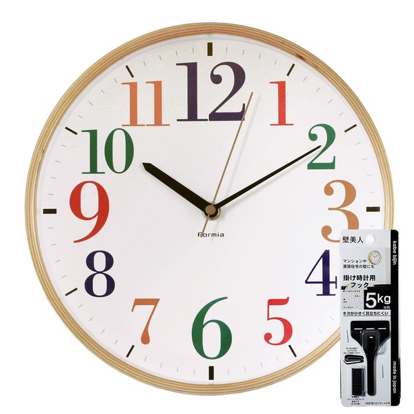 Formia HIC-004 Interior Wall Clock, Wall Clock, Design, Silent, Continuous