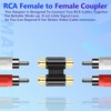 YIMATEECO RCA Coupler, 5Pcs Double RCA Phono Coupler 2 RCA