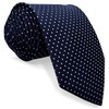 S&W SHLAX&WING Men Tie Necktie Dark Blue Navy Dot Classic