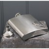 English Pewter Company 6oz Stainless Steel Hip Flask with Pewter