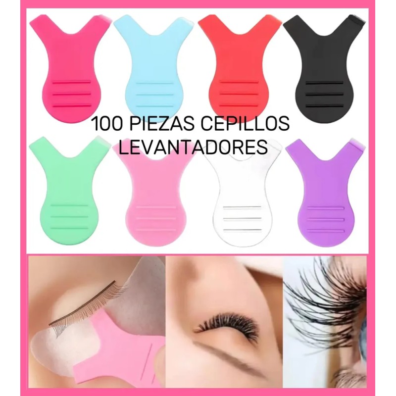 100 Cepillos Levantadores,lifting Peine De Pestañas,rizado