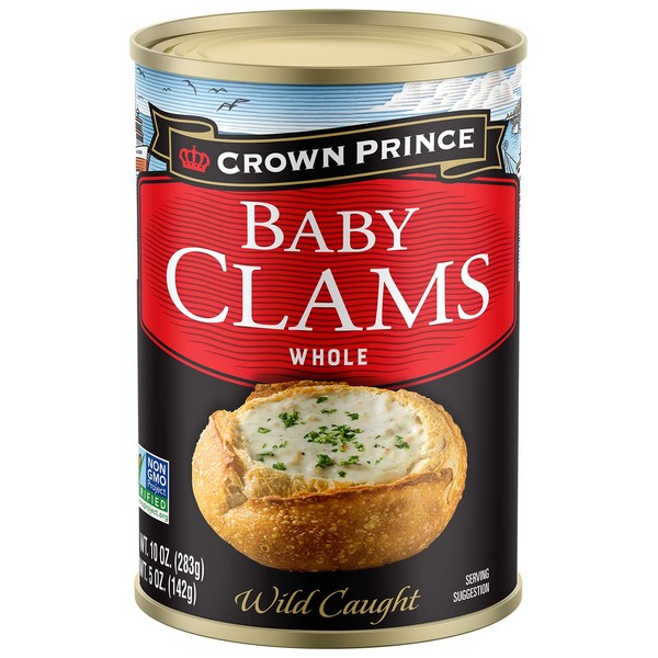 Crown Prince Baby Clams, 10 Ounce (Pack of 12)