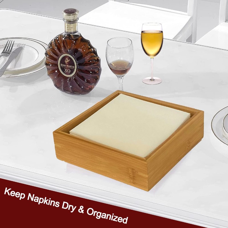 Cocktail Napkin Holder for Folded Napkin Size 5" x 5"