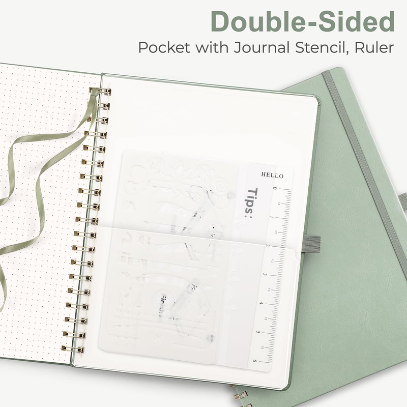 RETTACY Dotted Notebook B5 - Bullet Dot Journal Notepad for