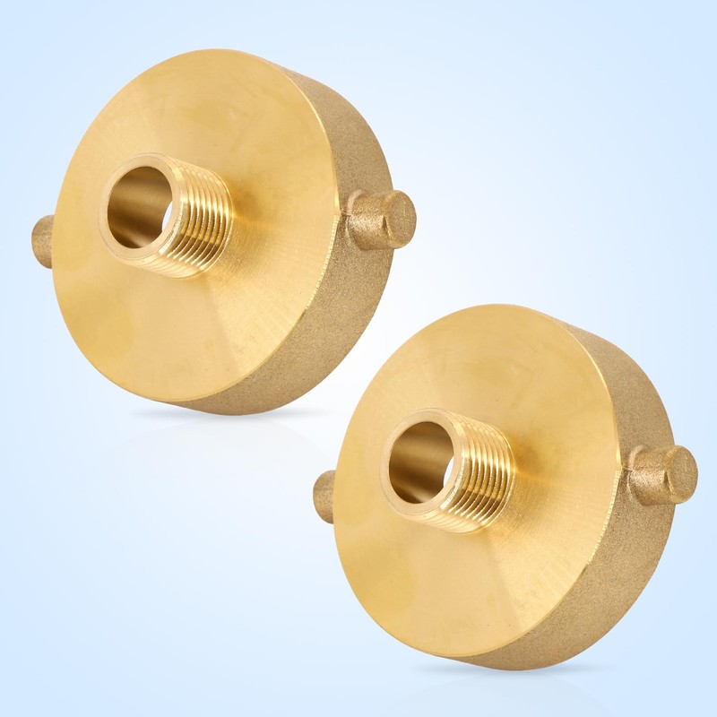 2 Pcs Fire Hydrant Hose Adapter 2-1/2" NST/NH Female x