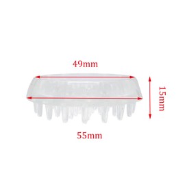 ZYAMY 8PCS Round Plastic Furniture Spike Casters Clear Floor Protectors Pads Serrated Carpeted Non Slip for Carpeted Heavy Duty Legs