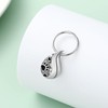 Yinplsmemory Pet Cremation Jewelry Paw Print Urn Keychain for Dog/Cat