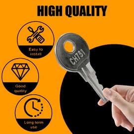 RV Master- 8 Pcs of CH751 Keys for RV compartments, Campers, Storage Cabinets, Trailers, Controller Covers, CH751 Keys for RV Campers, Cabinets, Push Locks, Universal Keys CH751