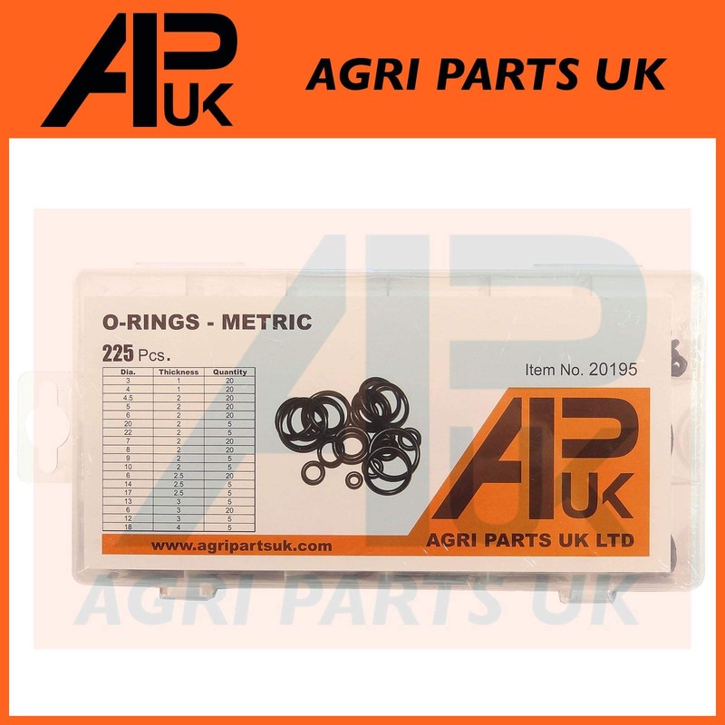 Assorted O-Ring Kit Metric 18 Sizes Hinged Box Moulded Qty