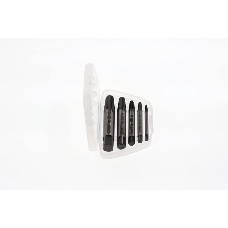 GEDORE Screw Extractor Set, Chrome Vanadium Steel, 54-56 HRC, in