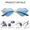 Polarized Heart Sunglasses for Women Fashion Lovely Style Metal Frame