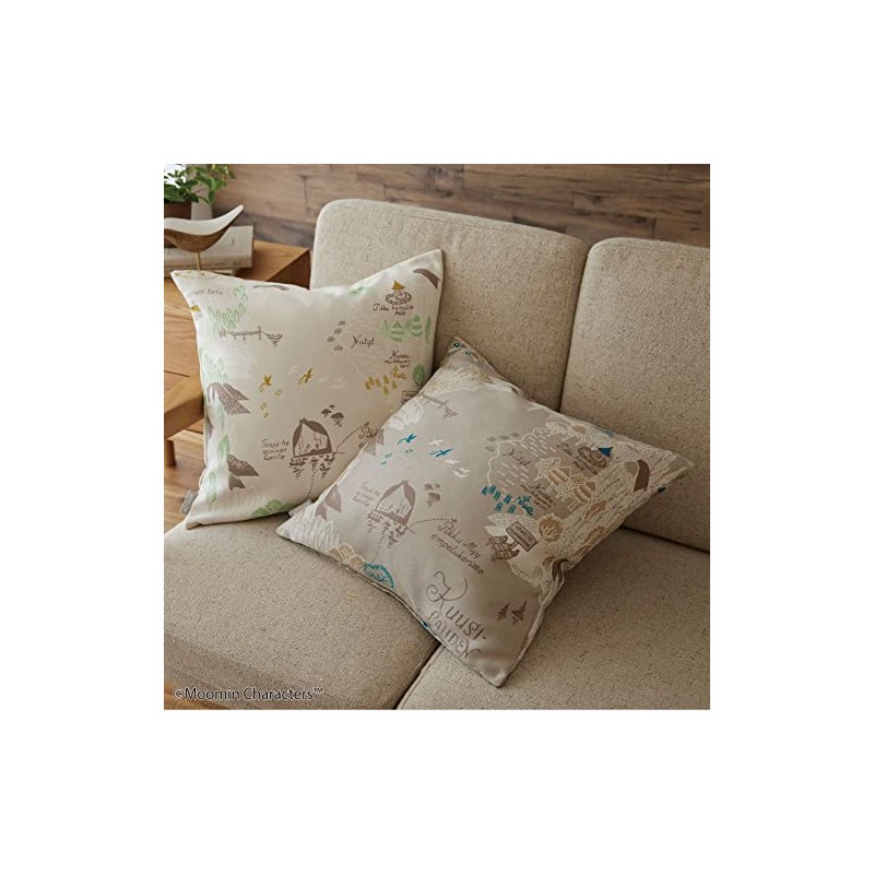 Suminoe Cushion Cover Gray 17.7 x 17.7 inches (45 x