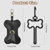 Dog Poop Bag Dispenser, 1 pcs Black Bone Shape Lightweight