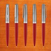 Waterman Emblème Rollerball Pen, Red with Chrome Trim, Fine Nib,