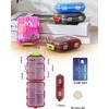 4PS Travel Pill Organizer with 164 Slice Labels，10 Compartments Travel