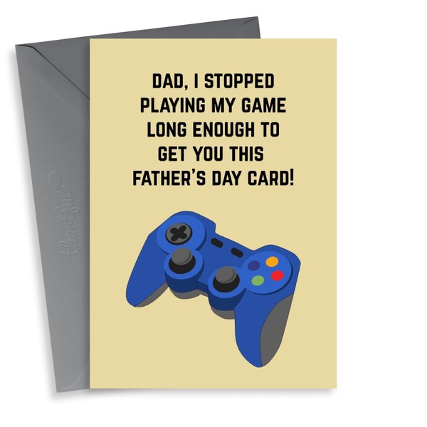 Funny And Cheeky Fathers Day Card - Dad - Gaming