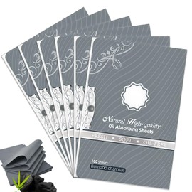 600 Counts Oil Blotting Sheets for Face,Blotting Papers for Face with Bamboo Charcoal,Easy Dispensing Blotting Papers Make Up Must Have
