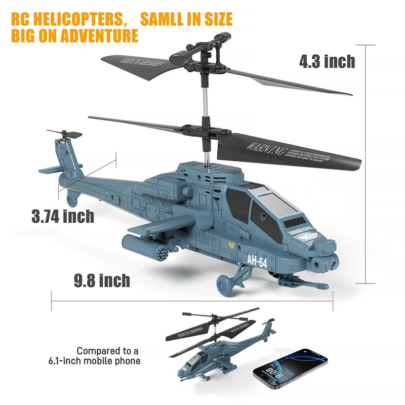 Rc Helicopter for Adults&Kids,Remote Control Helicopter, Military Remote Control Airplane