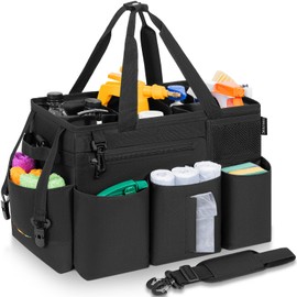 IBVIVIC Cleaning Caddy Bag for Cleaning Supplies, Cleaning Organizer Tote Bag, Simple Large Capacity Cleaning Caddy for Cleaners Housekeepers