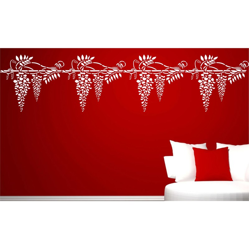Wisteria Stencil - 20 x 18 cm (S) - Reusable