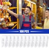 Foilswirl 100 Pack Inventory Control Clips Peg Hook Product Stoppers