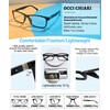 OCCI CHIARI Bifocals Reading Glasses for Men,Transition Square Eye Protection