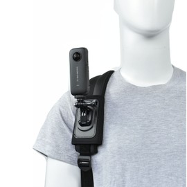 vgsion Action Camera Backpack Mount for Insta360 X5/X4/X3/Ace, One RS, Go3, Compatible with GoPro Hero 12,Hero 11, Angle Adjustable