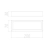 Square Matt Black Towel Ring Rail Rack 304 Stainless Steel