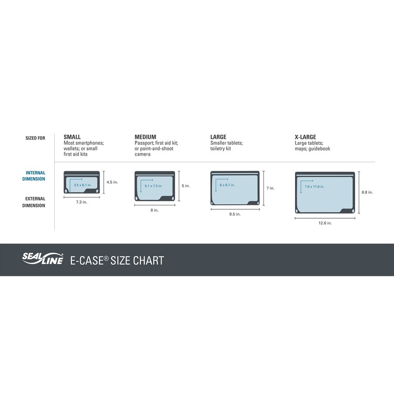 Seal Line E-Case Protective Case, Heather Green, Large