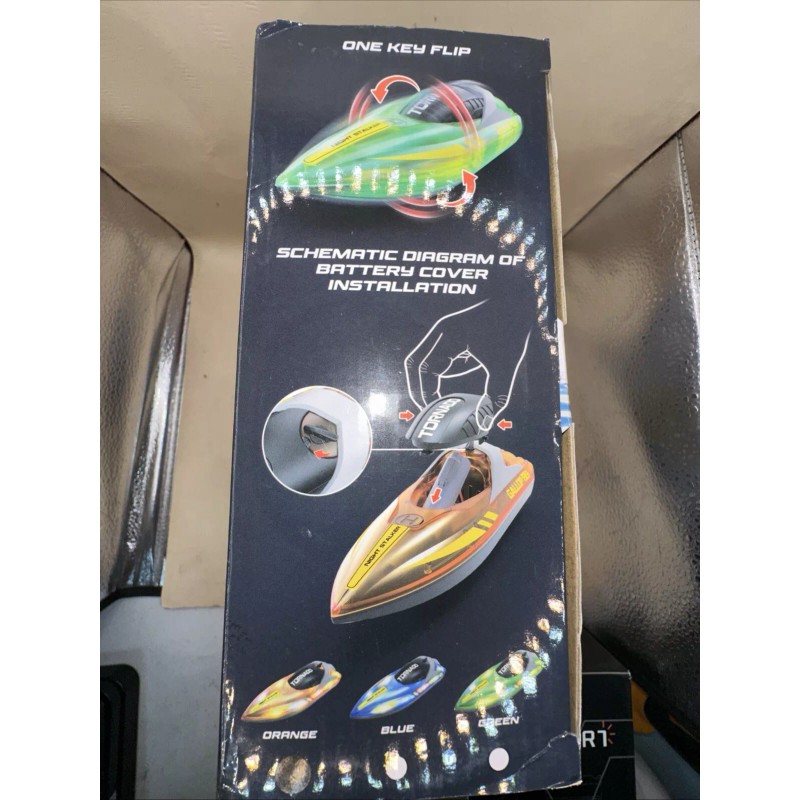 Hongxunjie NEW Gallop High-Speed RC TORNADO Boat w LED Light