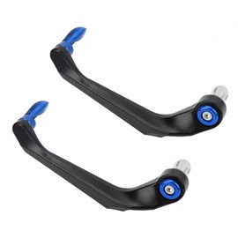 Motorcycle Lever Guard, Motorcycle Leverage Guard, Aluminum Alloy 2 Piece Motorcycle Lever Guards Set Aluminum Alloy Brake Clutch Handlebar Protector for Mountain Bikes (Blue)