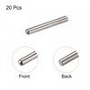 TOP-VIGOR 20Pcs 3mm x 20mm Dowel Pin Shelf Support Pegs,