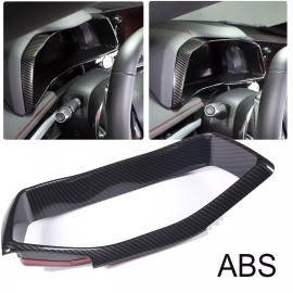 autopart2021 Carbon Fiber ABS Instrument Gauge Cluster Cover Trim For Corvette C8 Z51 Z06 US