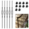Sidasu 5-Pack Iron Stair Balusters for Staircase Interior, Hollow Big